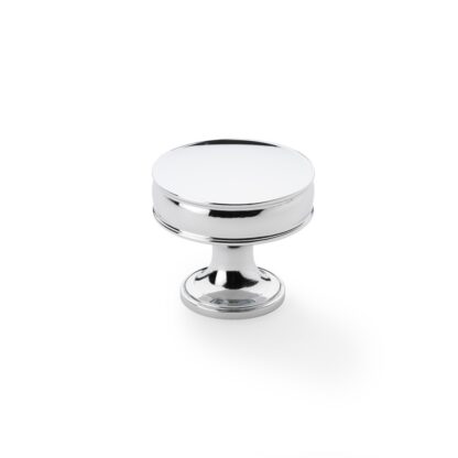 Alexander & Wilks AW808-38-PC Lynd Cupboard Knob - Polished Chrome - 38mm (LEAD TIME: 2-3 DAYS)