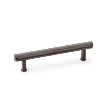 Alexander & Wilks AW809-128-DBZPVD Crispin Knurled T-bar Cupboard Pull Handle - Dark Bronze PVD - Centres 128mm (LEAD TIME: 2-3 DAYS)