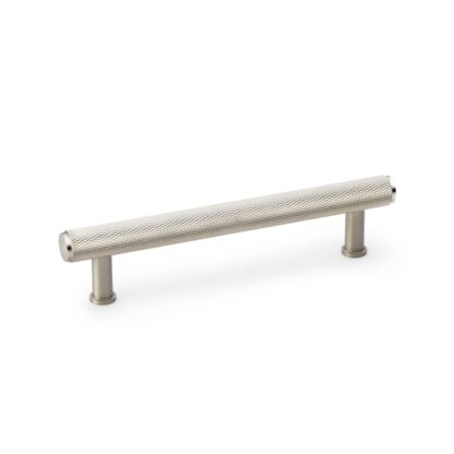 Alexander & Wilks AW809-128-SN Crispin Knurled T-bar Cupboard Pull Handle - Satin Nickel - Centres 128mm (LEAD TIME: 2-3 DAYS)