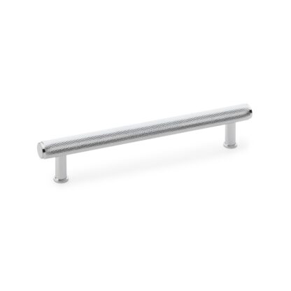Alexander & Wilks AW809-160-PC Crispin Knurled T-bar Cupboard Pull Handle - Polished Chrome - Centres 160mm (LEAD TIME: 2-3 DAYS)