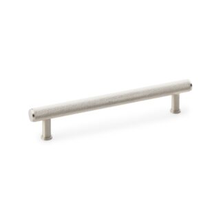Alexander & Wilks AW809-160-SN Crispin Knurled T-bar Cupboard Pull Handle - Satin Nickel - Centres 160mm (LEAD TIME: 2-3 DAYS)