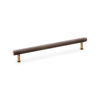 Alexander & Wilks AW809-224-AB Crispin Knurled T-bar Cupboard Pull Handle - Antique Brass - Centres 224mm (LEAD TIME: 2-3 DAYS)