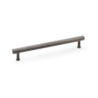 Alexander & Wilks AW809-224-DBZPVD Crispin Knurled T-bar Cupboard Pull Handle - Dark Bronze PVD - Centres 224mm (LEAD TIME: 2-3 DAYS)
