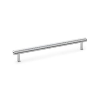 Alexander & Wilks AW809-224-PC Crispin Knurled T-bar Cupboard Pull Handle - Polished Chrome - Centres 224mm (LEAD TIME: 2-3 DAYS)