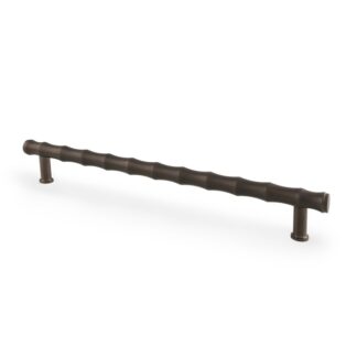 Alexander & Wilks AW809B-224-DBZPVD Crispin Bamboo T-bar Cupboard Pull Handle - Dark Bronze PVD - 224mm Centres (LEAD TIME: 2-3 DAYS)