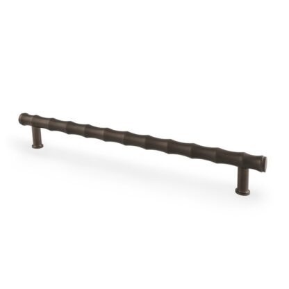 Alexander & Wilks AW809B-224-DBZPVD Crispin Bamboo T-bar Cupboard Pull Handle - Dark Bronze PVD - 224mm Centres (LEAD TIME: 2-3 DAYS)