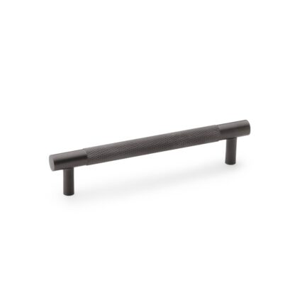 Alexander & Wilks AW810-128-DBZPVD Brunel Knurled T-Bar Cupboard Handle - Dark Bronze PVD - Centres 128mm (LEAD TIME: 2-3 DAYS)