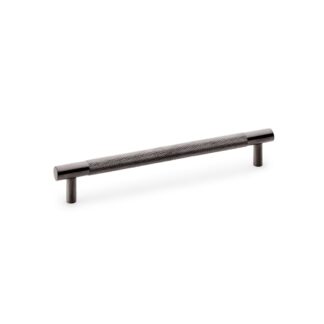 Alexander & Wilks AW810-160-DBZPVD Brunel Knurled T-Bar Cupboard Handle - Dark Bronze PVD - Centres 160mm (LEAD TIME: 2-3 DAYS)