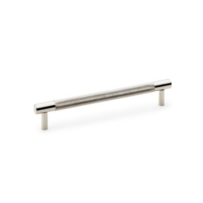 Alexander & Wilks AW810-160-PN Brunel Knurled T-Bar Cupboard Handle - Polished Nickel - Centres 160mm (LEAD TIME: 2-3 DAYS)