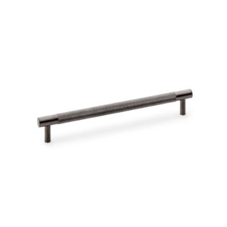 Alexander & Wilks AW810-192-DBZPVD Brunel Knurled T-Bar Cupboard Handle - Dark Bronze PVD - Centres 192mm (LEAD TIME: 2-3 DAYS)