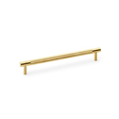 Alexander & Wilks AW810-192-SBPVD Brunel Knurled T-Bar Cupboard Handle - Satin Brass PVD - Centres 192mm (LEAD TIME: 2-3 DAYS)