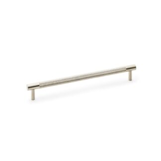 Alexander & Wilks AW810-224-SN Brunel Knurled T-Bar Cupboard Handle - Satin Nickel - Centres 224mm (LEAD TIME: 2-3 DAYS)
