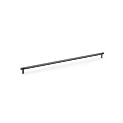 Alexander & Wilks AW810-448-DBZPVD Brunel Knurled T-Bar Cupboard Handle - Dark Bronze PVD - Centres 448mm (LEAD TIME: 2-3 DAYS)
