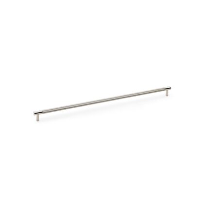Alexander & Wilks AW810-448-PN Brunel Knurled T-Bar Cupboard Handle - Polished Nickel - Centres 448mm (LEAD TIME: 2-3 DAYS)