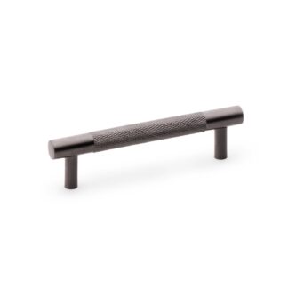 Alexander & Wilks AW810-96-DBZPVD Brunel Knurled T-Bar Cupboard Handle - Dark Bronze PVD - Centres 96mm (LEAD TIME: 2-3 DAYS)