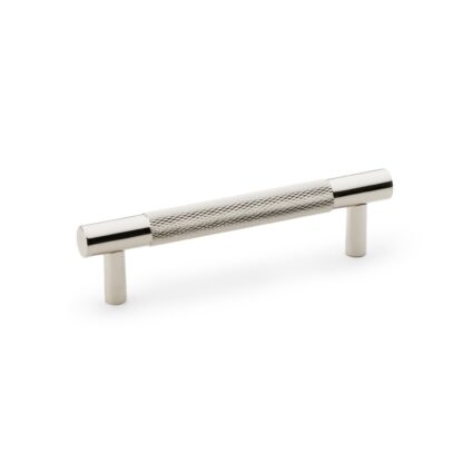 Alexander & Wilks AW810-96-PN Brunel Knurled T-Bar Cupboard Handle - Polished Nickel - Centres 96mm (LEAD TIME: 2-3 DAYS)