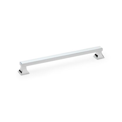 Alexander & Wilks AW813-224-PC Jesper Square Cabinet Pull Handle - Polished Chrome - Centres 224mm (LEAD TIME: 2-3 DAYS)