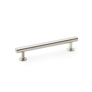 Alexander & Wilks AW814-128-SN Round T-Bar Cabinet Pull Handle - Satin Nickel - Centres 128mm (LEAD TIME: 2-3 DAYS)