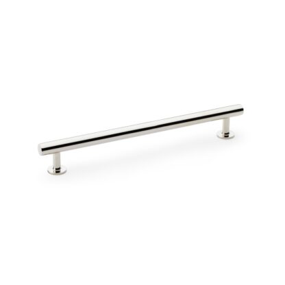 Alexander & Wilks AW814-192-PN Round T-Bar Cabinet Pull Handle - Polished Nickel - Centres 192mm (LEAD TIME: 2-3 DAYS)