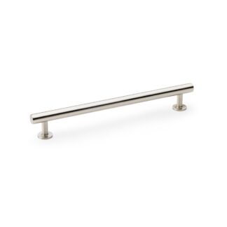 Alexander & Wilks AW814-192-SN Round T-Bar Cabinet Pull Handle - Satin Nickel - Centres 192mm (LEAD TIME: 2-3 DAYS)