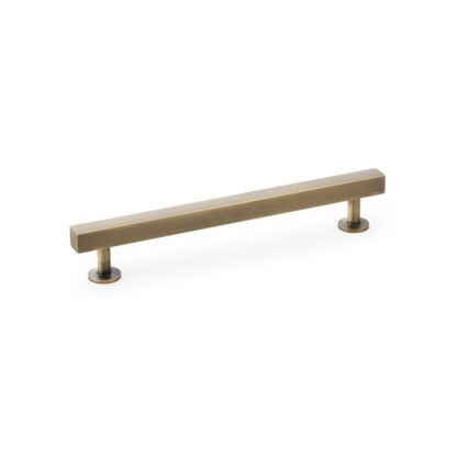 Alexander & Wilks AW815-160-AB Square T-Bar Cabinet Pull Handle - Antique Brass - Centres 160mm (LEAD TIME: 2-3 DAYS)