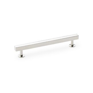 Alexander & Wilks AW815-160-PN Square T-Bar Cabinet Pull Handle - Polished Nickel - Centres 160mm (LEAD TIME: 2-3 DAYS)