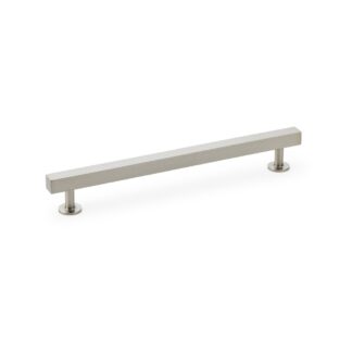 Alexander & Wilks AW815-192-SN Square T-Bar Cabinet Pull Handle - Satin Nickel - Centres 192mm (LEAD TIME: 2-3 DAYS)