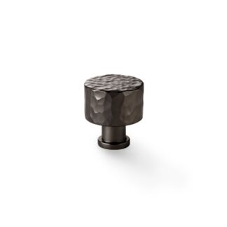 Alexander & Wilks AW816-30-DBZ Leila Hammered Cupboard Knob - Dark Bronze - 30mm (LEAD TIME: 2-3 DAYS)