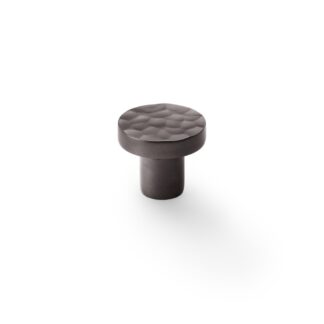 Alexander & Wilks AW820-30-DBZ Hanover Hammered Cupboard Knob - Dark Bronze - 30mm (LEAD TIME: 2-3 DAYS)