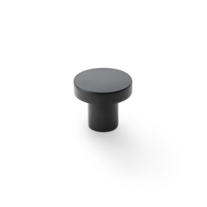 Alexander & Wilks AW821-30-BL Hanover Plain Cupboard Knob - Black - Knob 30mm (LEAD TIME: 2-3 DAYS)