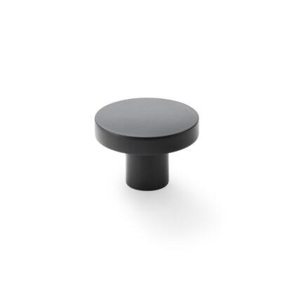 Alexander & Wilks AW821-38-BL Hanover Plain Cupboard Knob - Black - Knob 38mm (LEAD TIME: 2-3 DAYS)