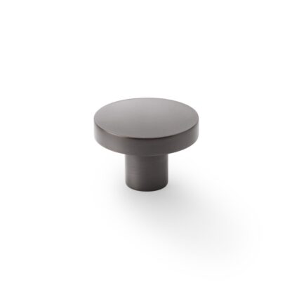 Alexander & Wilks AW821-38-DBZ Hanover Plain Cupboard Knob - Dark Bronze - Knob 38mm (LEAD TIME: 2-3 DAYS)