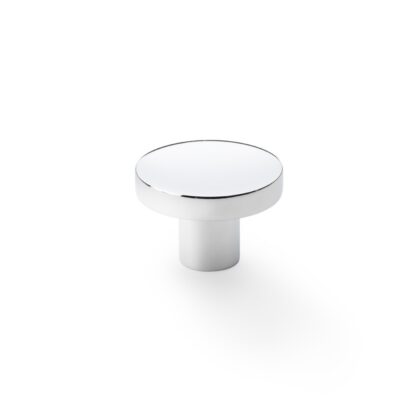 Alexander & Wilks AW821-38-PC Hanover Plain Cupboard Knob - Polished Chrome - Knob 38mm (LEAD TIME: 2-3 DAYS)
