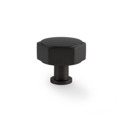 Alexander & Wilks AW828-40-BL Vesper Hex Cabinet Knob - Black (LEAD TIME: 2-3 DAYS)