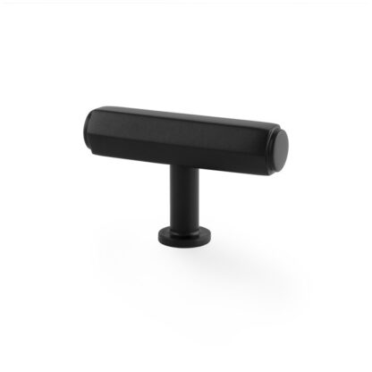 Alexander & Wilks AW829-55-BL Vesper Hex T-Bar Cabinet Knob - Black (LEAD TIME: 2-3 DAYS)