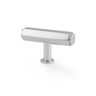 Alexander & Wilks AW829-55-PC Vesper Hex T-Bar Cabinet Knob - Polished Chrome (LEAD TIME: 2-3 DAYS)