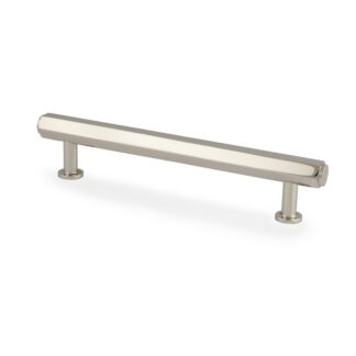Alexander & Wilks AW830-128-PN Vesper Hex T-Bar Cabinet Pull-Polished Nickel-128mm C/C (LEAD TIME: 2-3 DAYS)