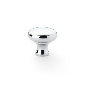 Alexander & Wilks AW836-32-PC Wade Round Cupboard Knob - Polished Chrome - 32mm (LEAD TIME: 2-3 DAYS)