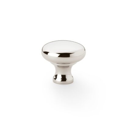 Alexander & Wilks AW836-32-PN Wade Round Cupboard Knob - Polished Nickel - 32mm (LEAD TIME: 2-3 DAYS)