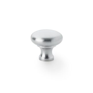 Alexander & Wilks AW836-32-SC Wade Round Cupboard Knob - Satin Chrome - 32mm (LEAD TIME: 2-3 DAYS)