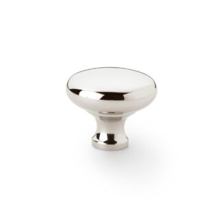 Alexander & Wilks AW836-38-PN Wade Round Cupboard Knob - Polished Nickel - 38mm (LEAD TIME: 2-3 DAYS)