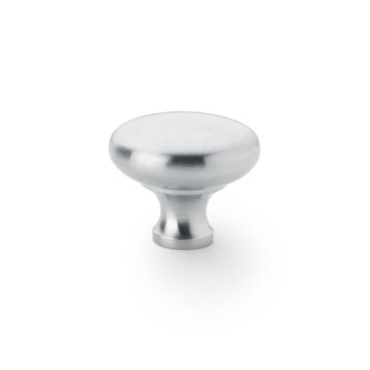 Alexander & Wilks AW836-38-SC Wade Round Cupboard Knob - Satin Chrome - 38mm (LEAD TIME: 2-3 DAYS)