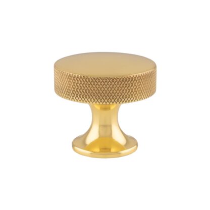 Alexander & Wilks AW841-38-PB Berlin Cupboard Knob - Polished Brass - 38mm (LEAD TIME: 2-3 DAYS)