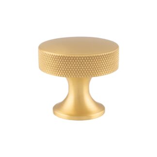 Alexander & Wilks AW841-38-SB Berlin Cupboard Knob - Satin Brass - 38mm (LEAD TIME: 2-3 DAYS)