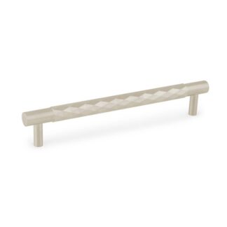 Alexander & Wilks AW846-160-SN DIAMOND CUT CABINET PULL - 160MM C/C - Satin Nickel (LEAD TIME: 2-3 DAYS)