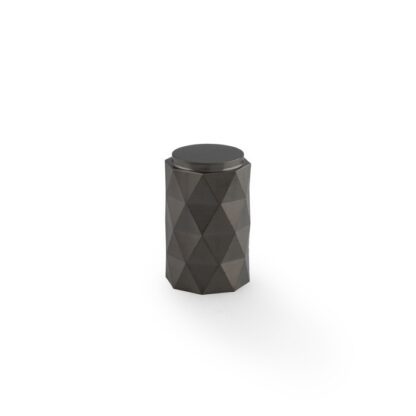 Alexander & Wilks AW847-30-DBZPVD Diamond Cut Cylinder Cabinet Knob - 30mm - Dark Bronze PVD (LEAD TIME: 2-3 DAYS)