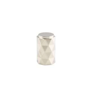 Alexander & Wilks AW847-30-PNPVD Diamond Cut Cylinder Cabinet Knob - 30mm - Polished Nickel PVD (LEAD TIME: 2-3 DAYS)