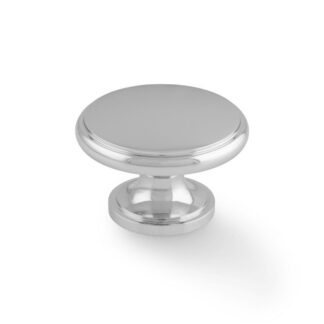 Alexander & Wilks AW849-38-PC Cambridge Round Cupboard Knob - Polished Chrome (LEAD TIME: 2-3 DAYS)