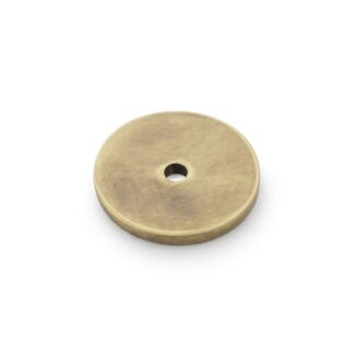 Alexander & Wilks AW895-30-ABZ Circular Backplate - Antique Bronze - Diameter 30mm (LEAD TIME: 2-3 DAYS)