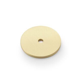 Alexander & Wilks AW895-35-SB Circular Backplate - Satin Brass - Diameter 35mm (LEAD TIME: 2-3 DAYS)